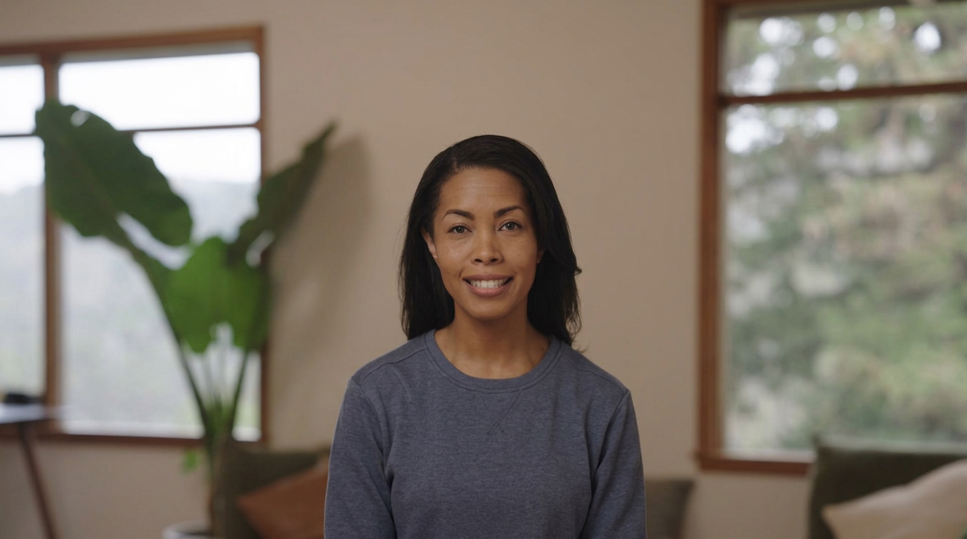 Black College Home’s AI video guide, a welcoming 35-year-old Black woman